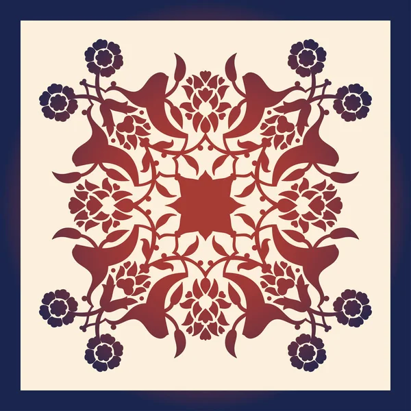 Laser cut floral arabesque ornament pattern vector. Template cut — Stock Vector