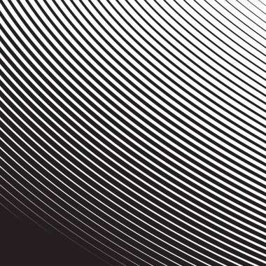 Yarı ton Radyal desen arka plan çizgili. Vektör satırları doku