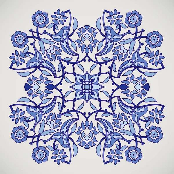 Arabesque vintage elegante decoración floral estampado para tem de diseño — Vector de stock