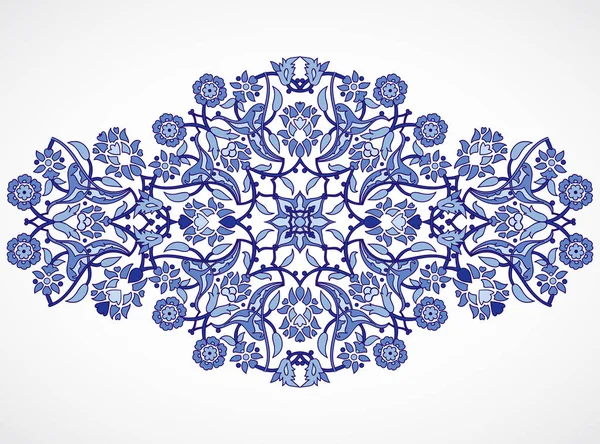 Elemento vintage árabe elegante estampado de decoración floral para de — Vector de stock