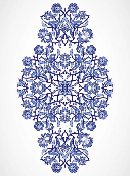 Elemento vintage árabe elegante estampado de decoración floral para de — Vector de stock