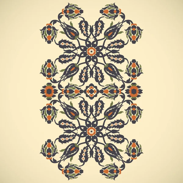 Arabesque vintage bezešvé hranice elegantní Květinová dekorace tisk — Stockový vektor