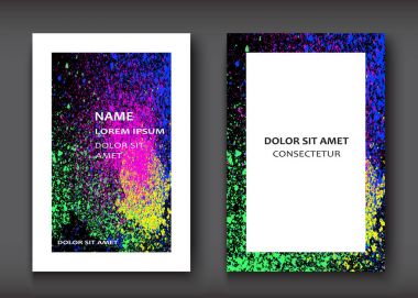 Neon suluboya patlama şekli sanatsal tasarım kümesini kapsar. Deco