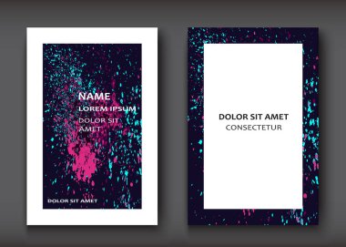 Neon suluboya patlama şekli sanatsal tasarım kümesini kapsar. Deco