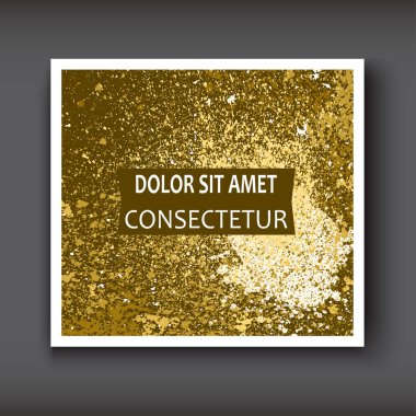 Altın boya sıçramak, sıçramak patlama glitter sanatsal çerçeve cov