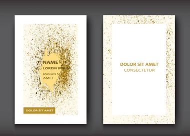 Altın boya sıçramak, sıçramak patlama glitter sanatsal çerçeve cov