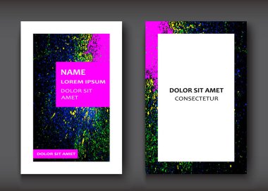 Neon suluboya patlama şekli sanatsal tasarım kümesini kapsar. Deco