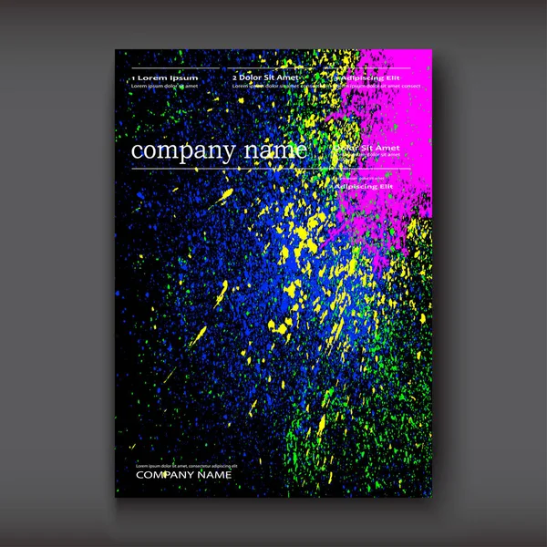 Neon suluboya patlama şekli sanatsal tasarım kapakları. Dekorasyo