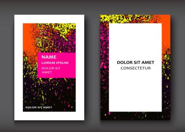 Neon suluboya patlama şekli sanatsal tasarım kümesini kapsar. Deco