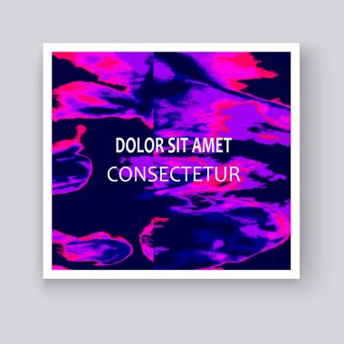 Neon renkli pembe sıcak patlama sıvı boya şekil sanatsal cov