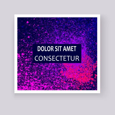 Neon renkli patlama boya sıçramak sanatsal tasarım kapakları. D