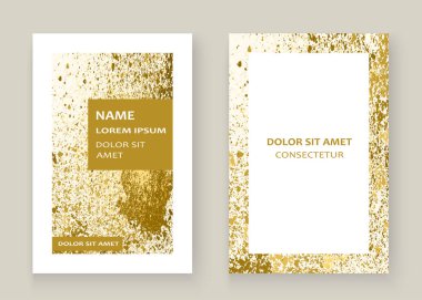Altın boya sıçramak, sıçramak patlama glitter sanatsal çerçeve cov