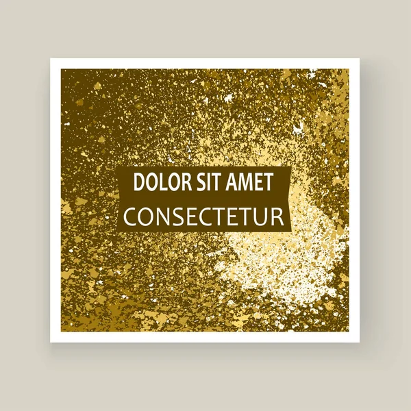 Altın boya sıçramak, sıçramak patlama glitter sanatsal çerçeve cov