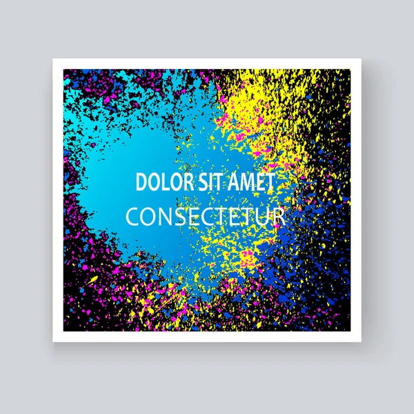 Neon renkli patlama boya sıçramak sanatsal tasarım kapakları. D