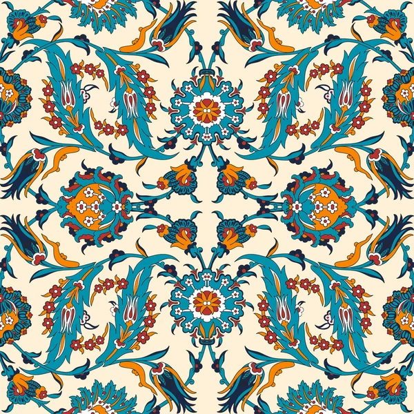 Arabesque vintage decor sierlijke bloemmotief voor ontwerpsjabloon — Stockvector