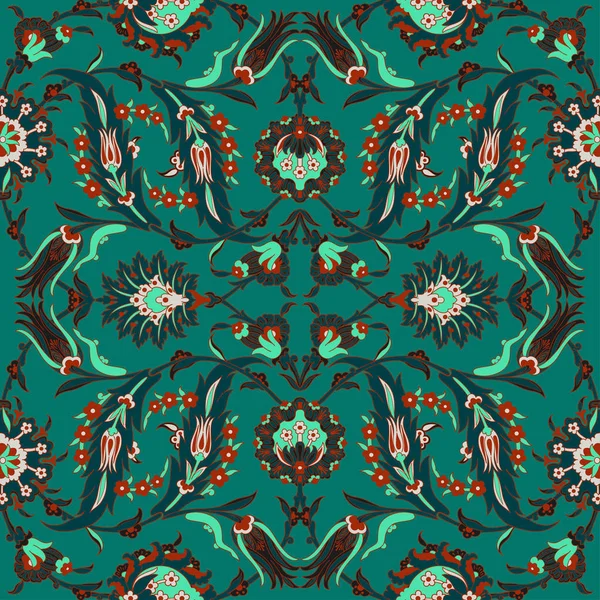 Arabesque vintage decor sierlijke bloemmotief voor ontwerpsjabloon — Stockvector