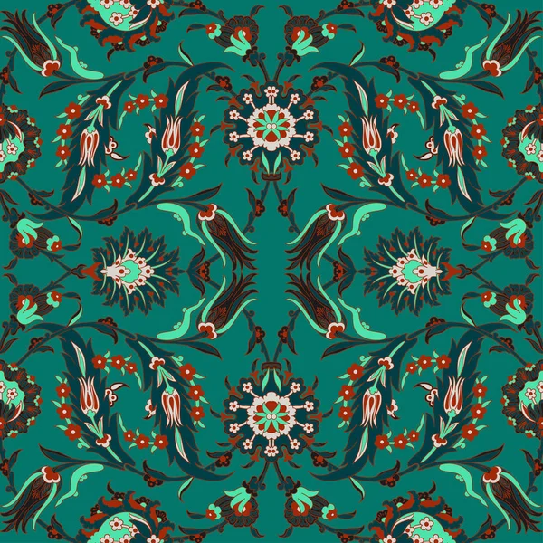 Arabesque vintage decor sierlijke bloemmotief voor ontwerpsjabloon — Stockvector