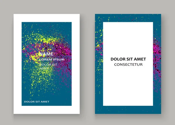 Neon patlama boya sıçramak sanatsal kapak gövde tasarımı. Dekor