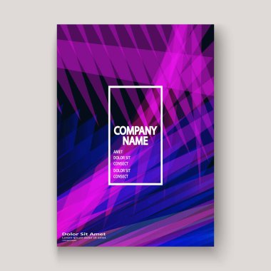 Modern teknoloji çizgili soyut tasarım mor kapsar. Neon li