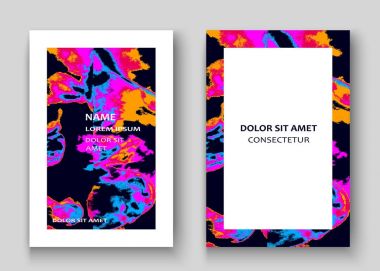 Neon Mermer doku patlama boya sıçramak sanatsal kapak fram