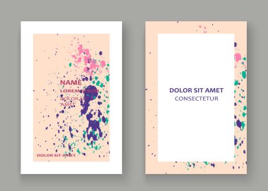 Neon patlama boya sıçramak sanatsal kapak gövde tasarımı. Dekor