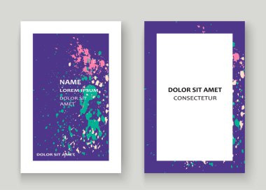 Neon patlama boya sıçramak sanatsal kapak gövde tasarımı. Dekor