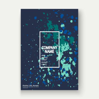 Neon patlama boya sıçramak sanatsal kapak gövde tasarımı. Dekor