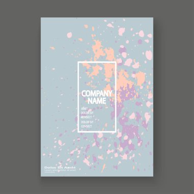 Neon pastel patlama boya sıçramak sanatsal kapak gövde tasarımı