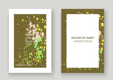 Neon patlama boya sıçramak sanatsal kapak gövde tasarımı. Dekor