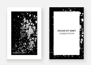 Tek renkli patlama boya sıçramak sanatsal kapak gövde tasarımı.