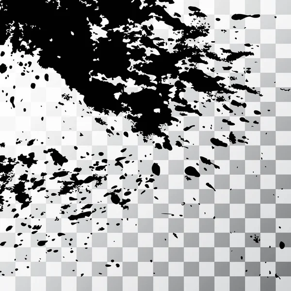 Tinta negra pintura explosión salpicadura artística cubierta diseño boceto . — Vector de stock