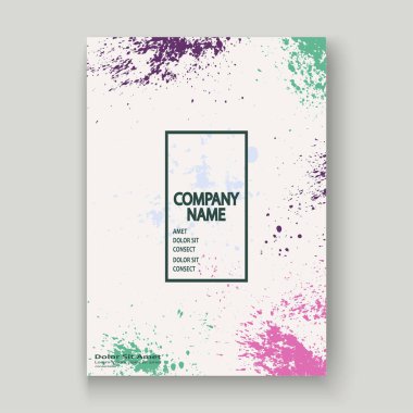 Neon patlama boya sıçramak sanatsal kapak gövde tasarımı. Dekor