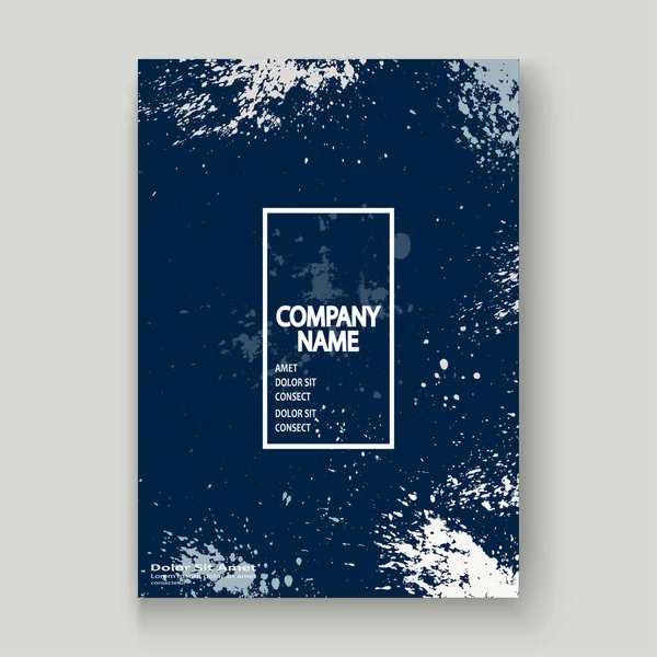 Mavi beyaz Neon patlama boya sıçramak sanatsal kapak de çerçeve