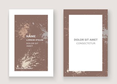 Pastel patlama boya sıçramak sanatsal kapak gövde tasarımı. Aralık