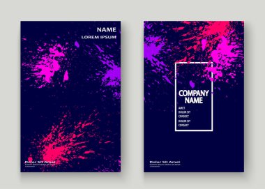 Neon patlama boya sıçramak sanatsal kapak gövde tasarımı. Dekor