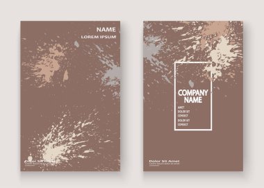 Pastel patlama boya sıçramak sanatsal kapak gövde tasarımı. Aralık