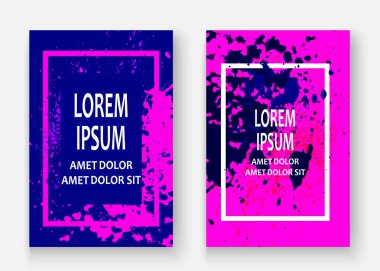 Neon patlama boya sıçramak sanatsal kapak gövde tasarımı. Dekor