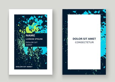 Neon patlama boya sıçramak sanatsal kapak gövde tasarımı. Dekor