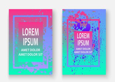 Neon patlama boya holografik sıçramak sanatsal kapak tasarımı.