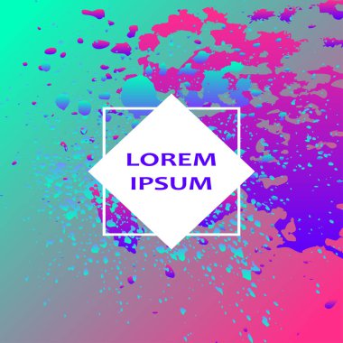 Neon patlama boya holografik sıçramak sanatsal kapak tasarımı.