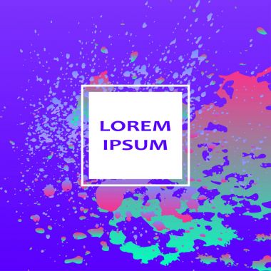 Neon patlama boya holografik sıçramak sanatsal kapak tasarımı.