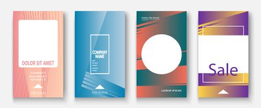 Tasarım için modern iş geometrik şablonlar. Telefon soci
