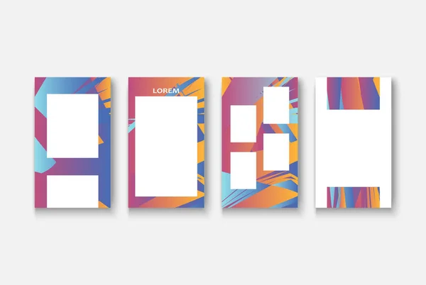 Moderne Business-Banner mit geometrischen Vorlagen für Design. Soziale Medien — Stockfoto