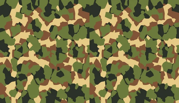 Modèle Camouflage Vecteur Fond Style Vestimentaire Classique Camouflage Imprimé Répétition — Image vectorielle