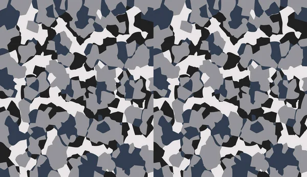 Camouflage Patroon Achtergrond Vector Klassieke Kleding Stijl Maskeren Camo Herhaal — Stockvector
