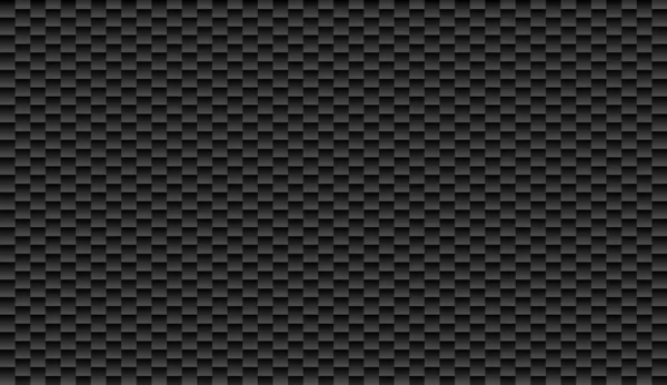 Texture Plastique Noire Répéter Carbone Fond Virtuel Géométrique Sans Couture — Image vectorielle