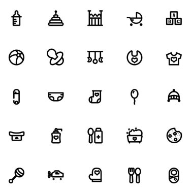 Bebek Simgesi Tasarım Satırı Biçimi