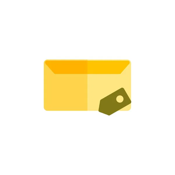Nachrichtensymbol Design flacher Stil, E-Mail-Symbol, Etikettensymbol, Logo und Präsentationsvorlage — Stockvektor