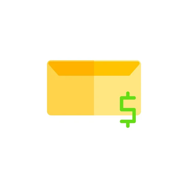 Üzenet ikon design lapos stílus, pénz ikon, logó és prezentációs sablon — Stock Vector