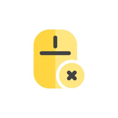 Fare simgesi düz biçimi, simge kapatma simgesi, bilgisayar giriş aygıtı, logo ve sunum şablonu